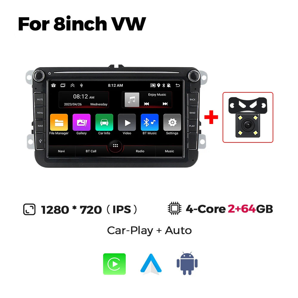 Android car radio GPS carplay stereo multimedia player suitable for General Motors VW AMAROK PASSAT B7 B6 GOLF 6 car accessories