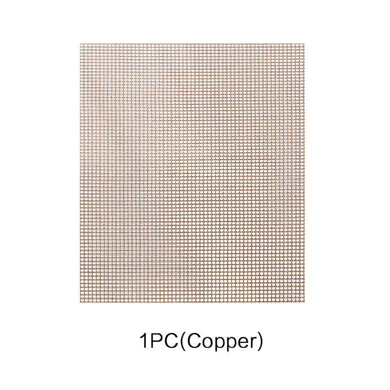 Outdoor Non-Stick BBQ Grilling Mat High Temperature Resistant Barbecue Grid Mat for Easy Cooking and Cleaning