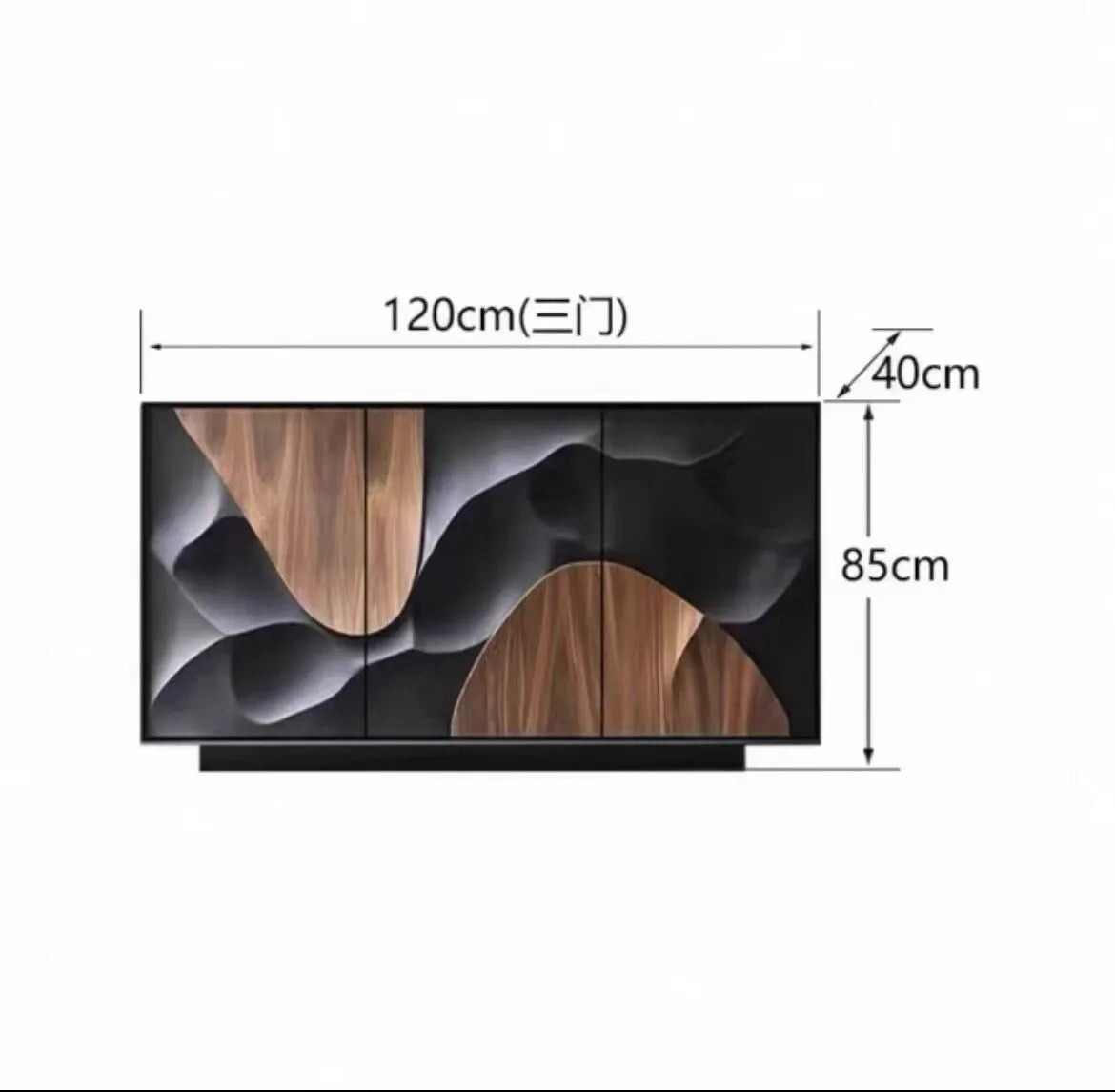 Decor Black Living Room Cabinets Beauty Wooden Apartments Salon Storage Cabinet Luxury French Szafki Do Salonu Furniture Home