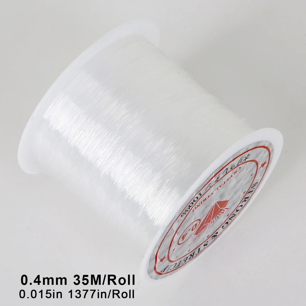 Clear Invisible Nylon Monofilament Fishing Line - Strong & Durable for DIY Crafts, Jewelry Making, Balloon Garlands & Decoration