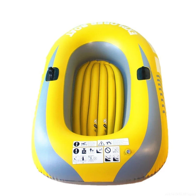 PVC Inflatable Kayak Canoe 1~2 Person Rowing Air Boat Fishing Boat Summer Rubber Boat Pvc Kayak Thickened Rafting Boat New