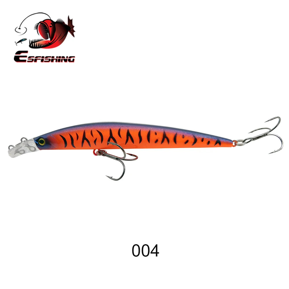ESFISHING Fishing Lures Floating Minnow Sharp Shovel 120mm10g Dive 0.2-07m Leurre Soupl Baits Two Depth for Choosing Top Water