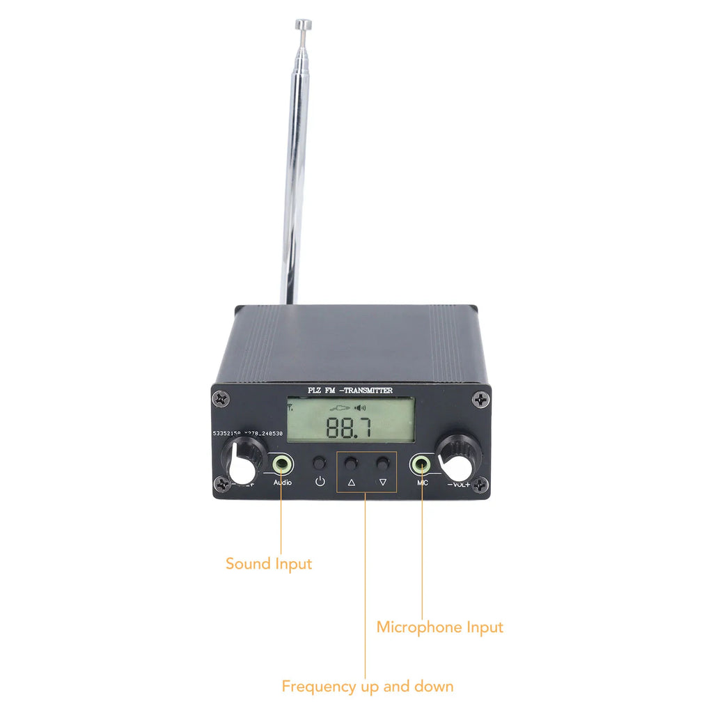 Stereo FM Transmitter FM Radio Stereo Mini Radio Station for Theater Home Library Parking lot Church FM Broadcast Transmitter
