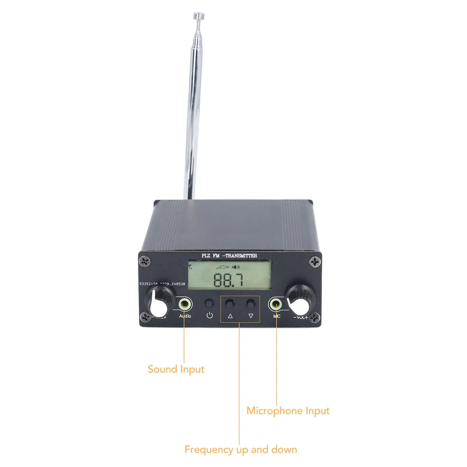 Stereo FM Transmitter FM Radio Stereo Mini Radio Station for Theater Home Library Parking lot Church FM Broadcast Transmitter