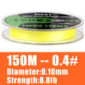B&U 150m Micro Fishing Lines Saltwater Long Casting Fishing 4 Strands Braided PE Japan Monofilament Fishing Line Set Leader Line