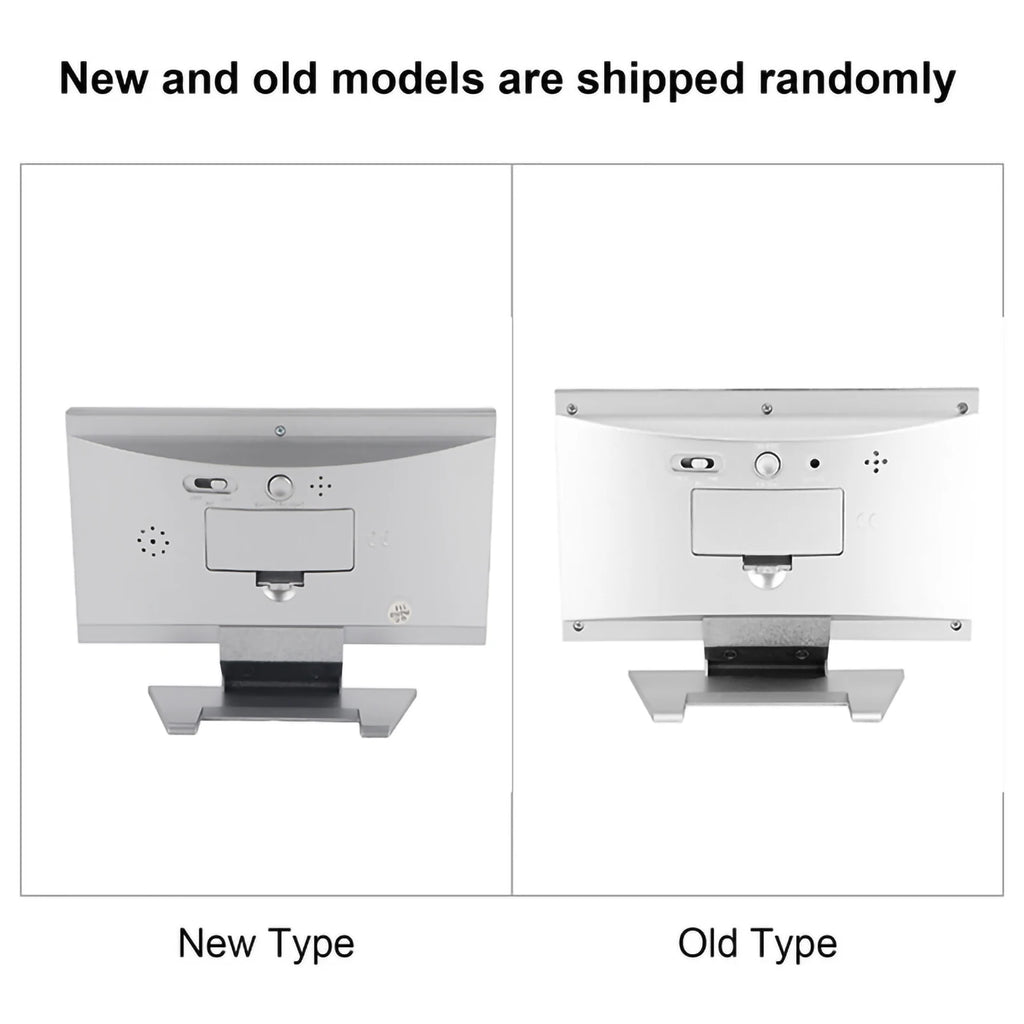 Alarm Clock Temp Display Clock Sound Sensor Clock LCD Digital Sound Sensor Table Desk Alarm Clock with Calendar and Temp Display
