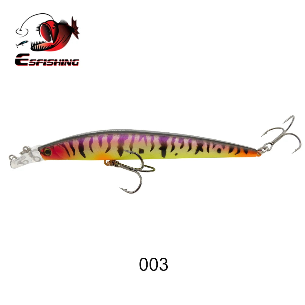 ESFISHING Fishing Lures Floating Minnow Sharp Shovel 120mm10g Dive 0.2-07m Leurre Soupl Baits Two Depth for Choosing Top Water