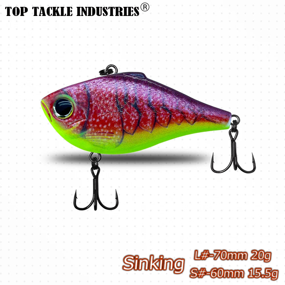 Outdoors Spring and Summer Season New Colors 1Pcs  ABS Plastics VIB Vibration Bait Fishing Lures 14.5g 6cm /20g 7cm Hard  Tackle