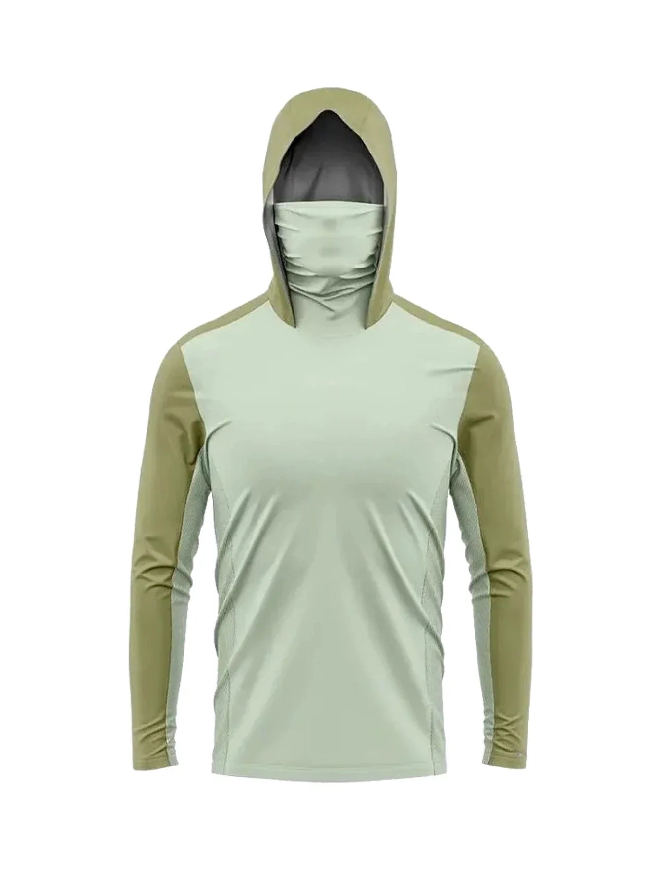 Fishing Clothing Hoodie Men Sunscreen UPF 50+ Quick Dry Long Sleeve Face Cover Fishing Shirt Breathable