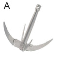 Outdoors Grappling Hook Survival Tool With Rope Folding Boats Anchor Sturdy Durable For Small Boat Canoes Fishing Supplies