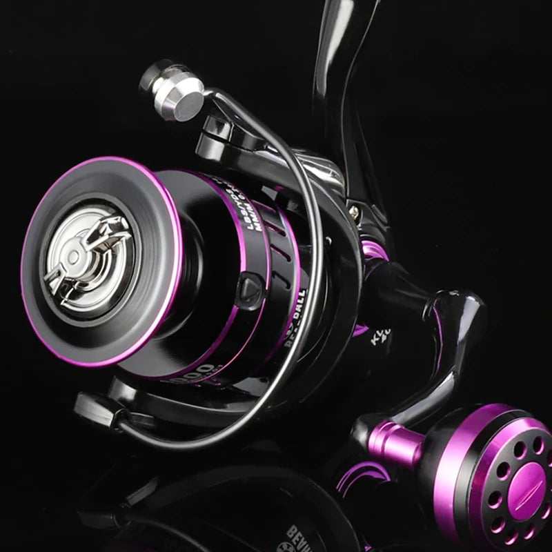 ALASICKA 5+1BB KD/KDPROMetal Large Capacity Spinning Reel Long Casting Freshwater & Saltwater Use Original Chart Roadrunner Reel
