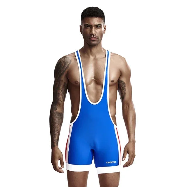 Men's Undershirts Sexy Slim Bodysuit Shaper Wrestling Singlets Jumpsuits Male Underwear Bodywear Sports Bodybuilding UNDERWEAR