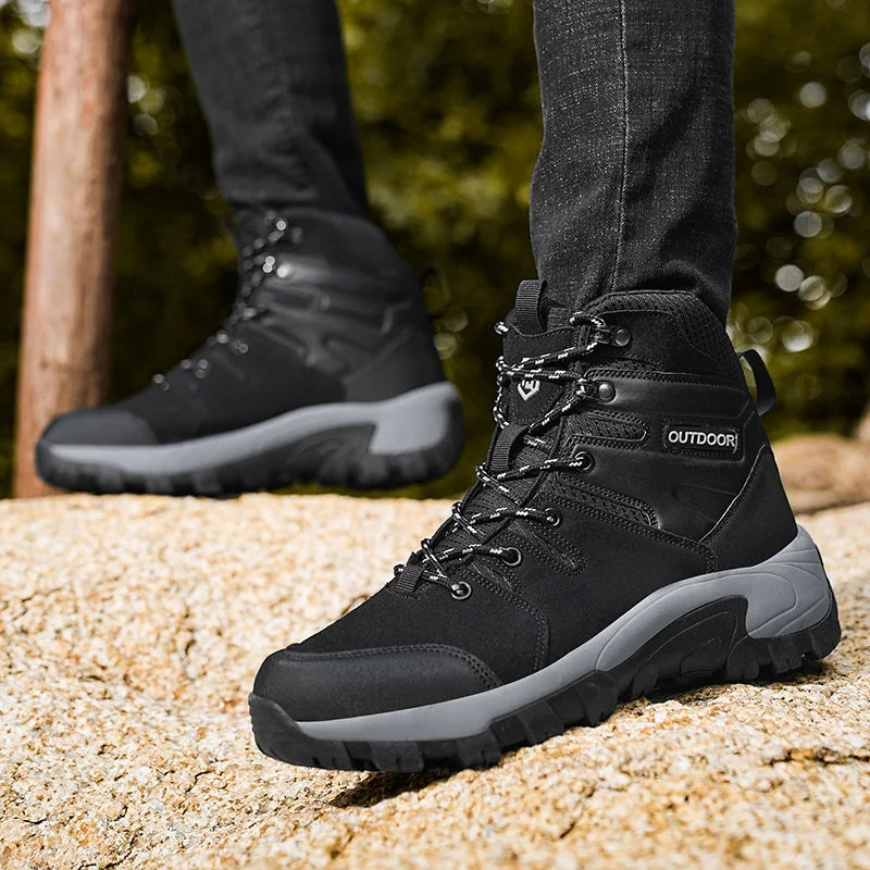 2025 New Arrivel Men's Desert Trekking Boots Outdoor Leather Hiking Shoes Men Hunting Boots Men's Climbing Shoes Trail Sneakers
