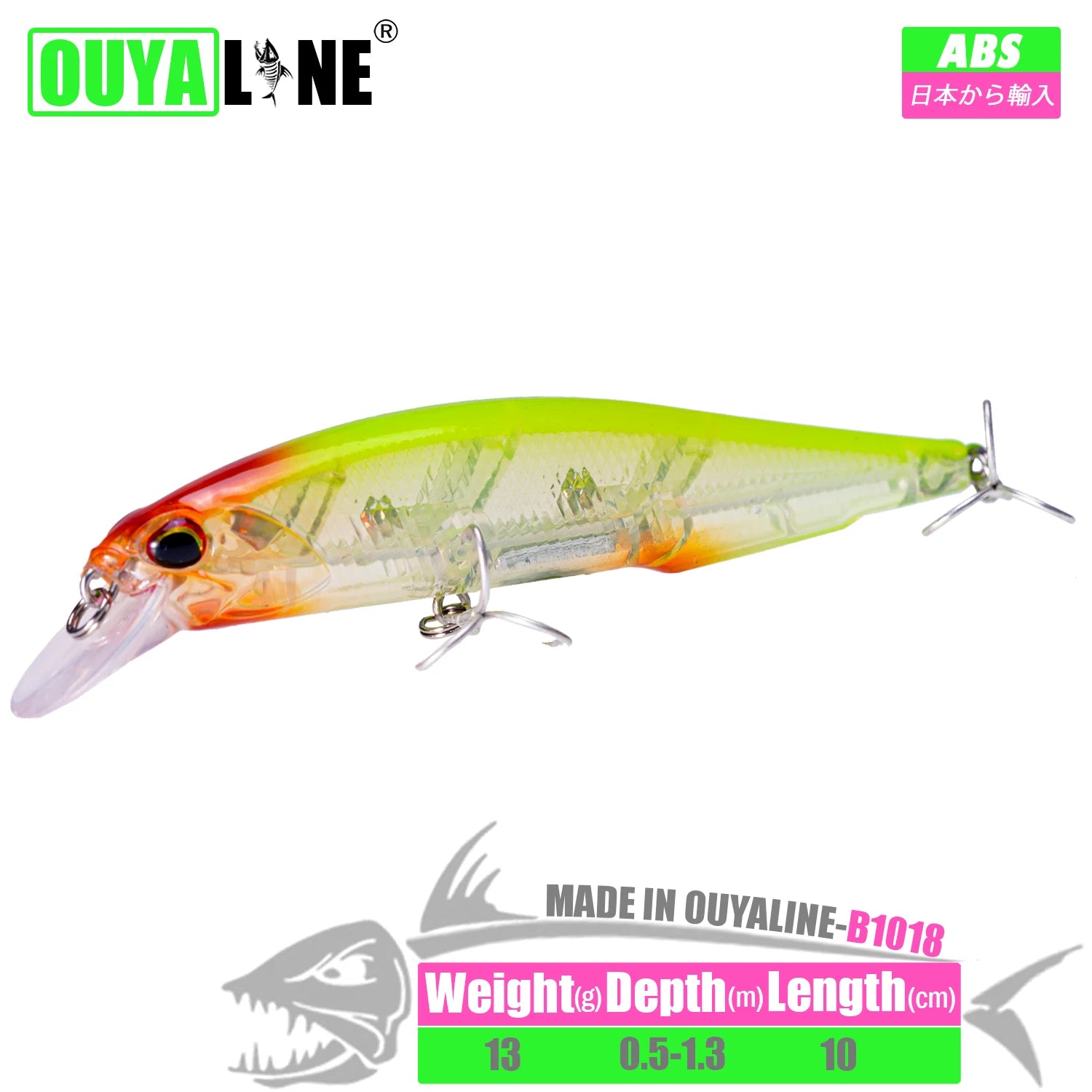 Fishing Lure Minnow Weights 13g 10cm Isca Artificial Depth 0.5-1.3m Bait Pesca Wobblers Pike Carp Fish Tackle Leurre Accessories
