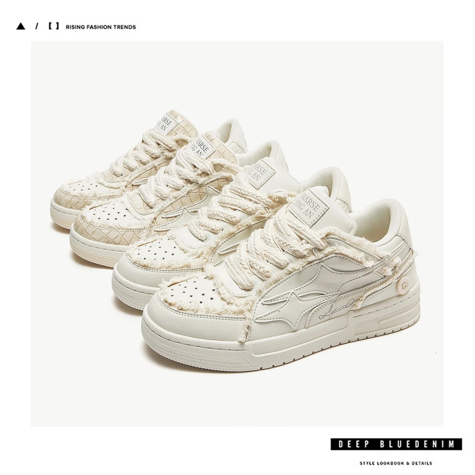 Unisex Shoes Tennis Retro Fashion Star Shoes White Leather Male Sneakers Couple Outdoor Sport Casual Shoes
