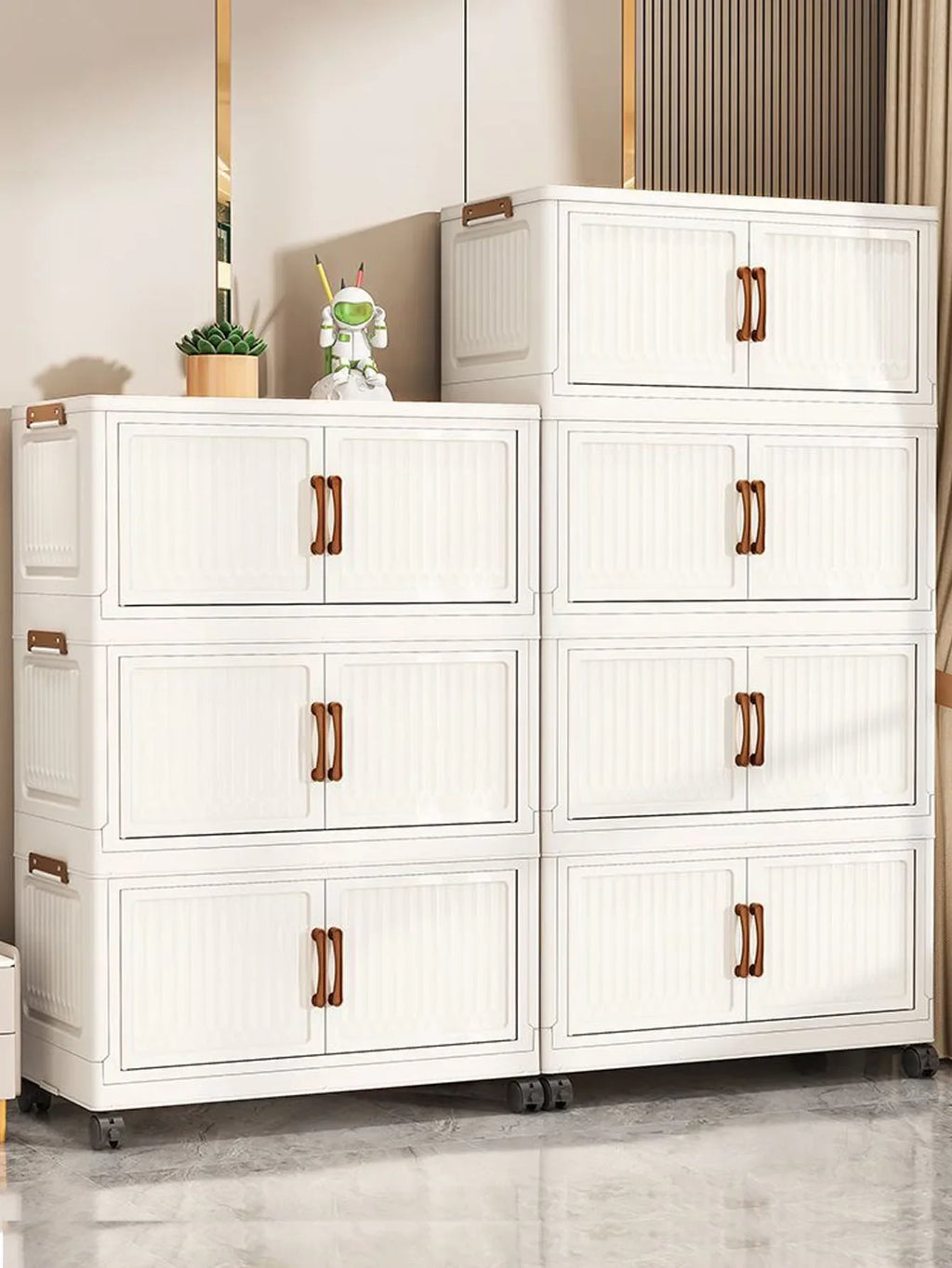 Home Bathroom Vanity Drawer Storage Cabinet Sundries Organizer for Bedroom Kitchen - Compact Utilitarian Furniture
