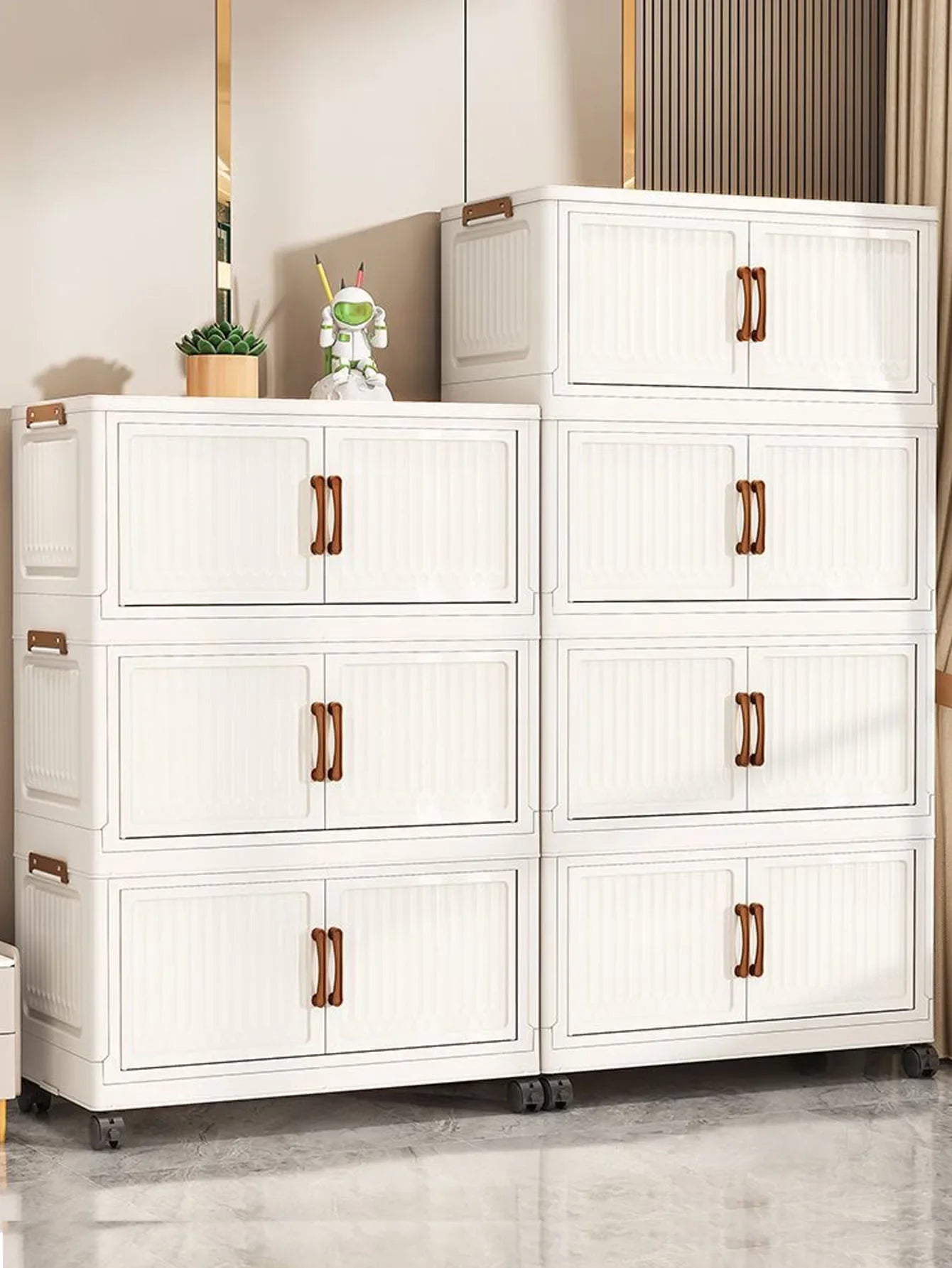 Home Bathroom Vanity Drawer Storage Cabinet Sundries Organizer for Bedroom Kitchen - Compact Utilitarian Furniture