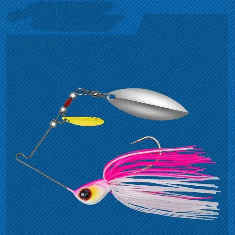 Fishing Lure Spinner Bait Noisy 15g 20g Buzzbait Metal Spin Compound Baits Rotation Spoon For Bass Spin Loard Bending