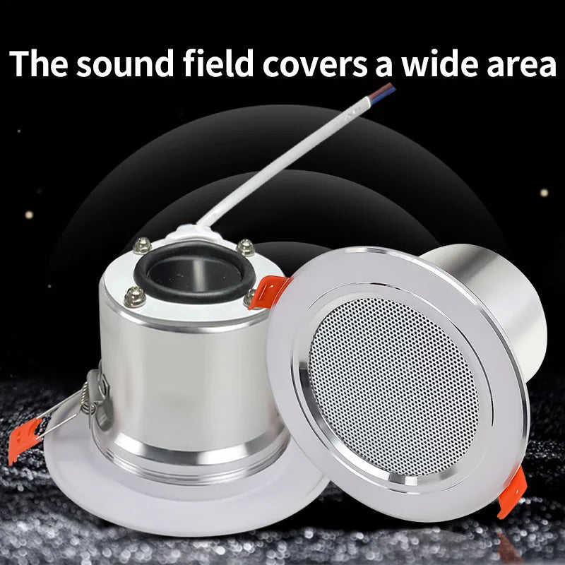 Home Audio System 4Ohm Sound Ceiling Speakers Background Music 10W Passive Wall Stereo Speakers For Bedroom Kitchen Home Theatre