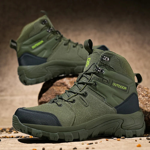 2025 New Arrivel Men's Desert Trekking Boots Outdoor Leather Hiking Shoes Men Hunting Boots Men's Climbing Shoes Trail Sneakers