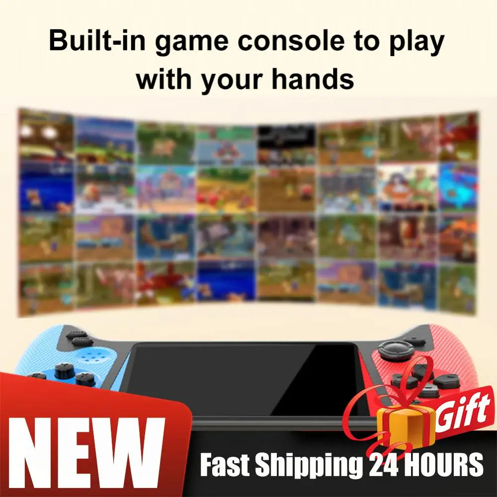 LCD Screen Retro Handheld Video Game Console Included 500 Classic Games TV Connect Nostalgic Game Console for Single Player