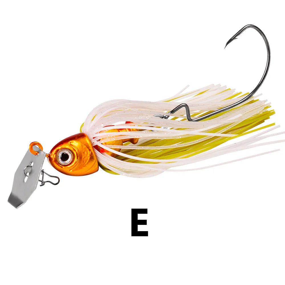 12g 15g 20g 25g Fishing Lure Spinner Bait Wobbler Buzzbait Chatte Bait Artificial rubber Skirt Chatter bait For Bass