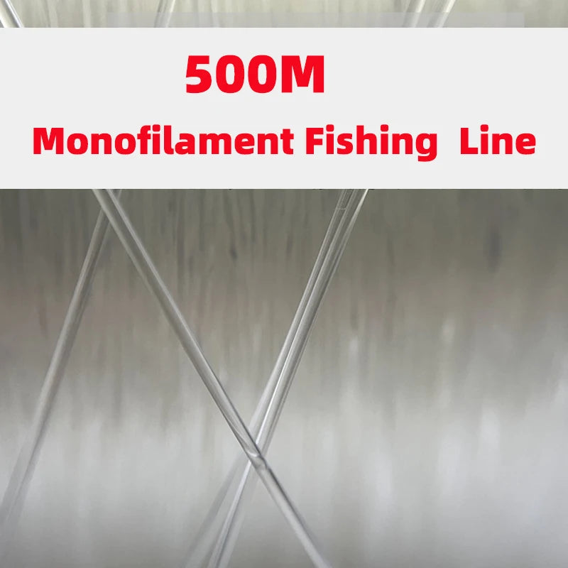 Fishing Line 500m Monofilament Nylon Sea Fishing Boat Fishing Big Fish Shark Line Freshwater Saltwater Fishing Supplies