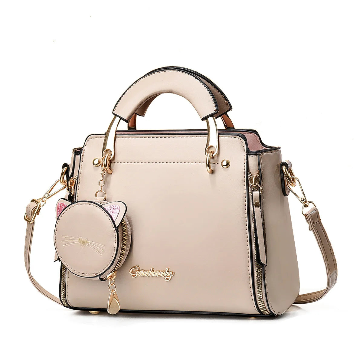 Women's bag new fashionable sweet handbag Korean version casual personality cat shoulder crossbody bag  SC051