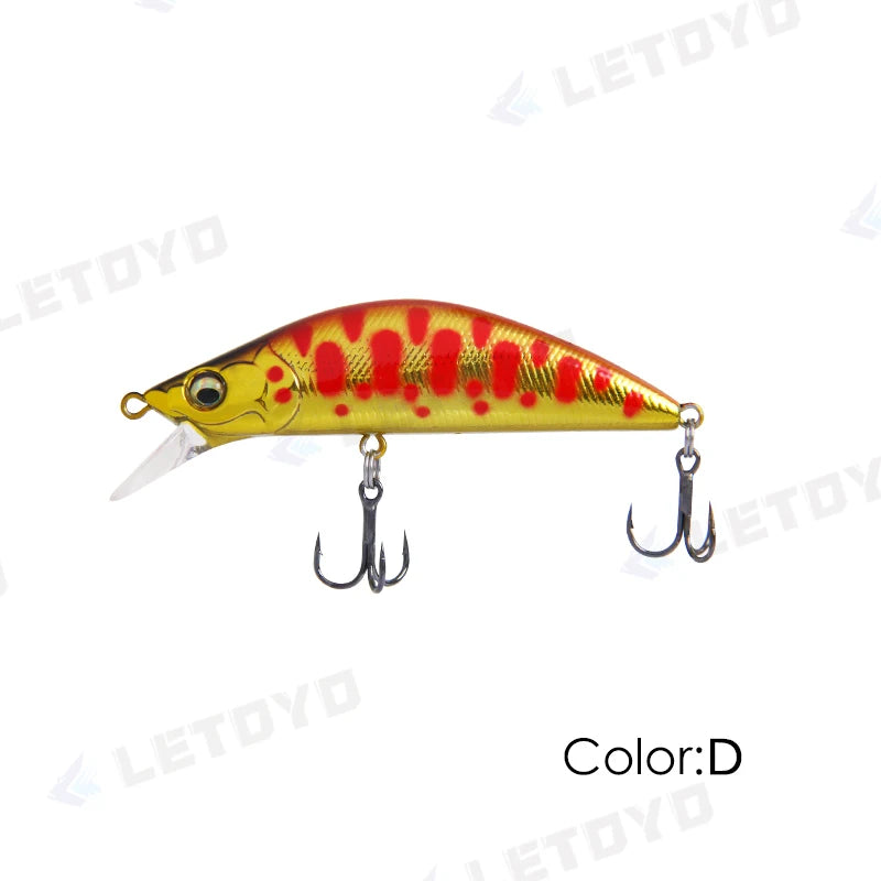 LETOYO 5g 50mm 8g 60mm 1.5-2.5m Depth Sinking Minnow Fishing Lure Artificiali Hard Baits Crankbait Wobblers Trout Bass Lure