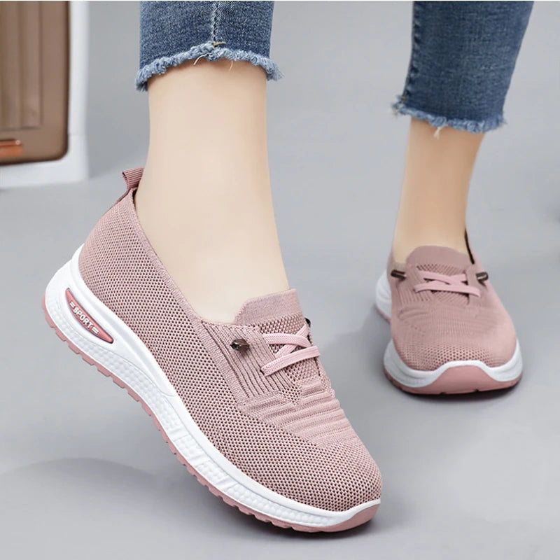 Women's Shoes 2026 Casual Sneakers Breathable Mesh Chunky Sole Affordable Free Shipping