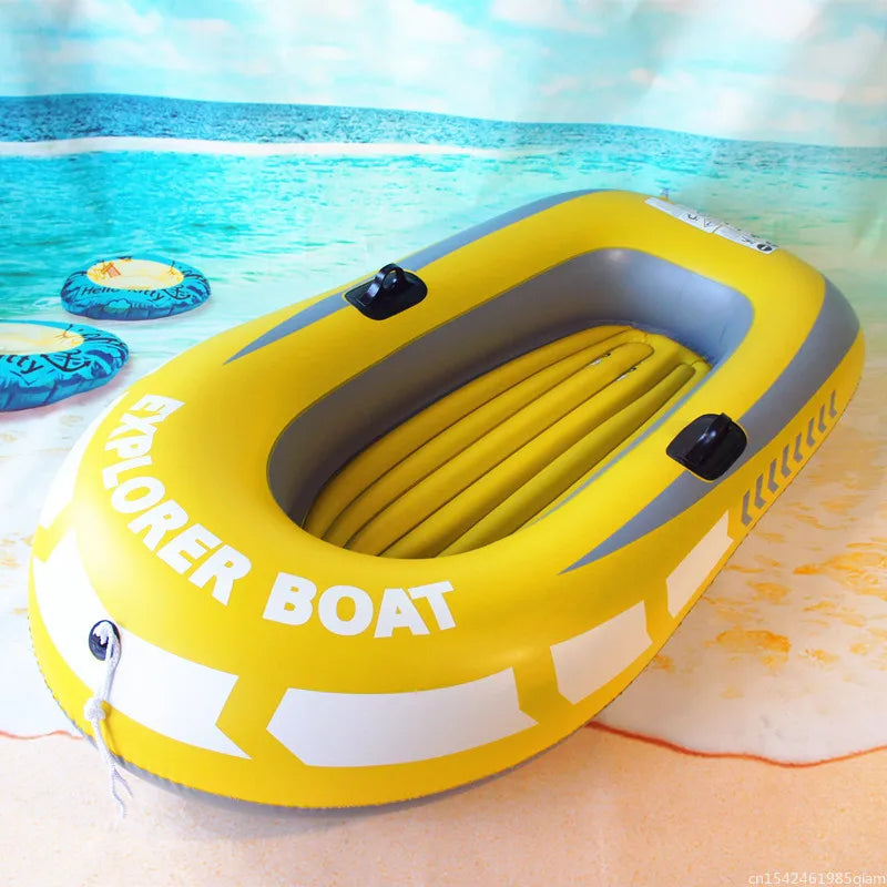 PVC Inflatable Kayak Canoe 1~2 Person Rowing Air Boat Fishing Boat Summer Rubber Boat Pvc Kayak Thickened Rafting Boat New