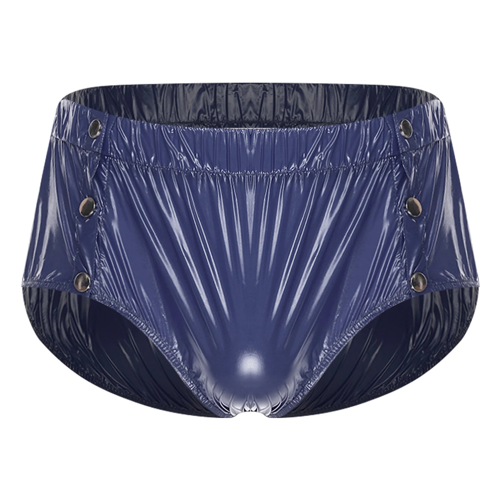 Mens Adaptive Underwear Waterproof Diaper Cover Front Pressing Buttons Anti-leak Briefs Bottoms for Elderly Special Needs