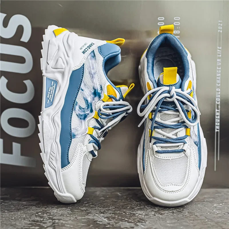 Men's motorcycle shoes for outdoor hiking, breathable, comfortable, versatile and trendy shoes