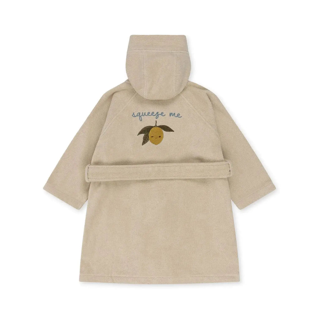 2024 KS Kids Cute Lemon Bathrobe Boys Girl Pajamas Toddler Clothing Children Soft Bath Robe Nightgown Teenager Towels 1-12 Years