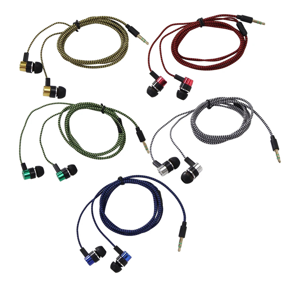 Experience Powerful Bass With In Ear Wired Headphones 3.5mm Stereo Earbuds For Mobile-Devices-Noise-Isolating-Design