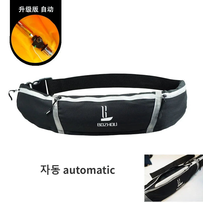 Fishing Life Jacket Manual Waist Belt Automatic Inflatable Buoyancy Portable Professional Fishing Adult Vest