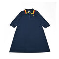 Kids family clothing set stripes collar dress boy shirt baby top & shorts set teen top & long skirt set bee logo