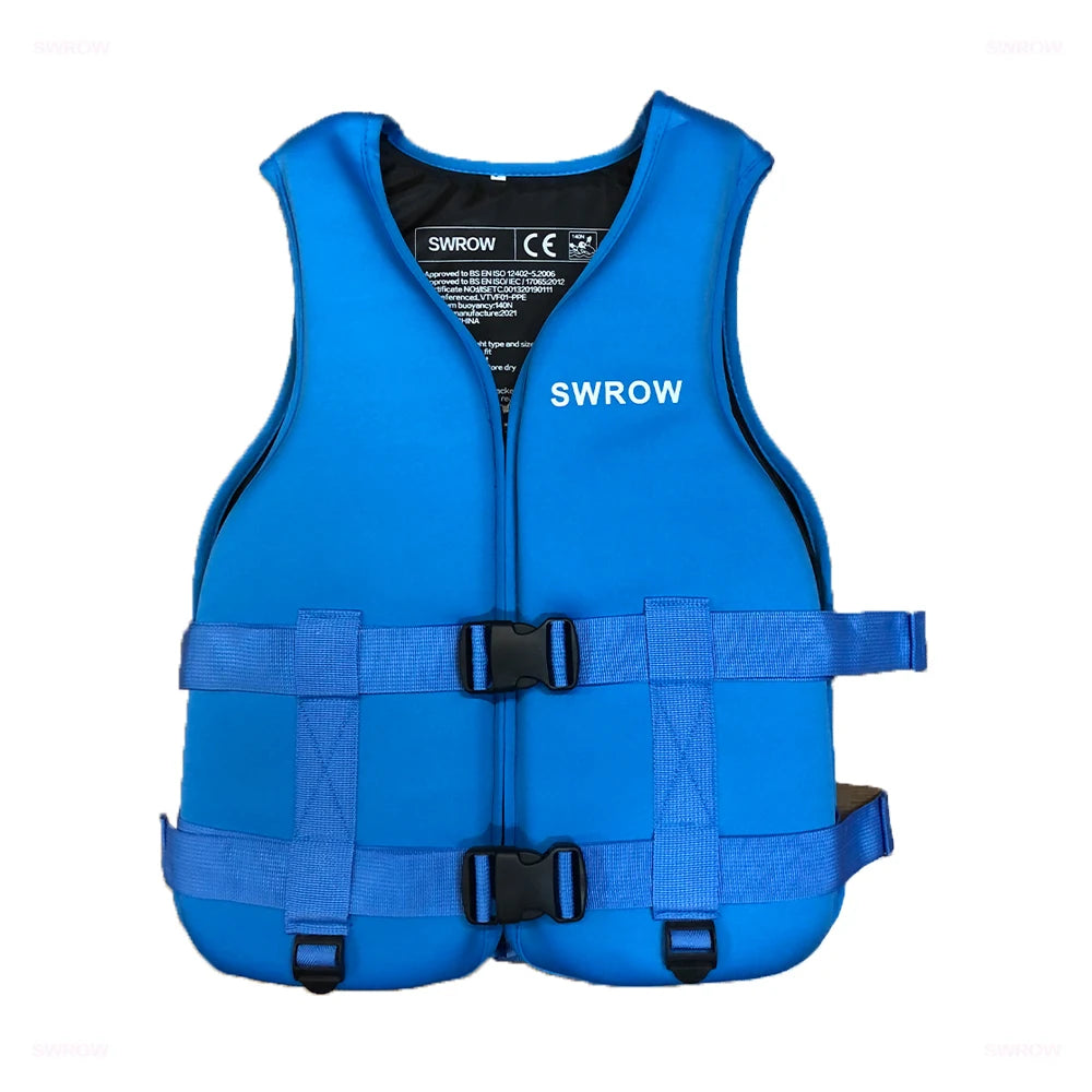 2023 Life Vest Professional Life Jacket Surfing Vest Motor Boat Vest Neoprene Super Elastic Buoyancy Protective Swimming Boating