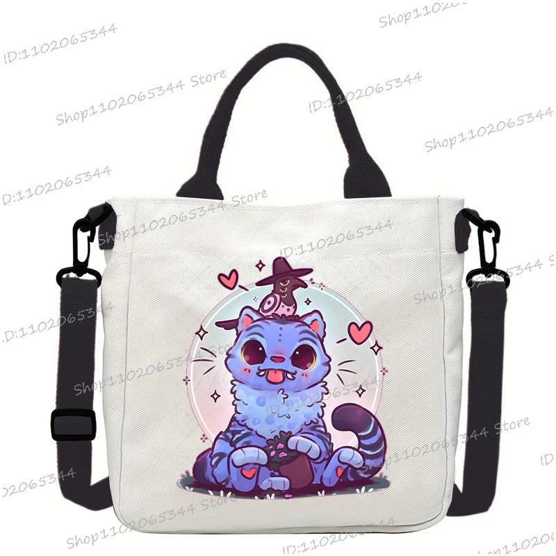 Fashion Woman Men Anime Cartoon Small Shoulder Bags Rumi Tiger Print Handbags Korean Ulzzang Student Crossbody Bag Gifts