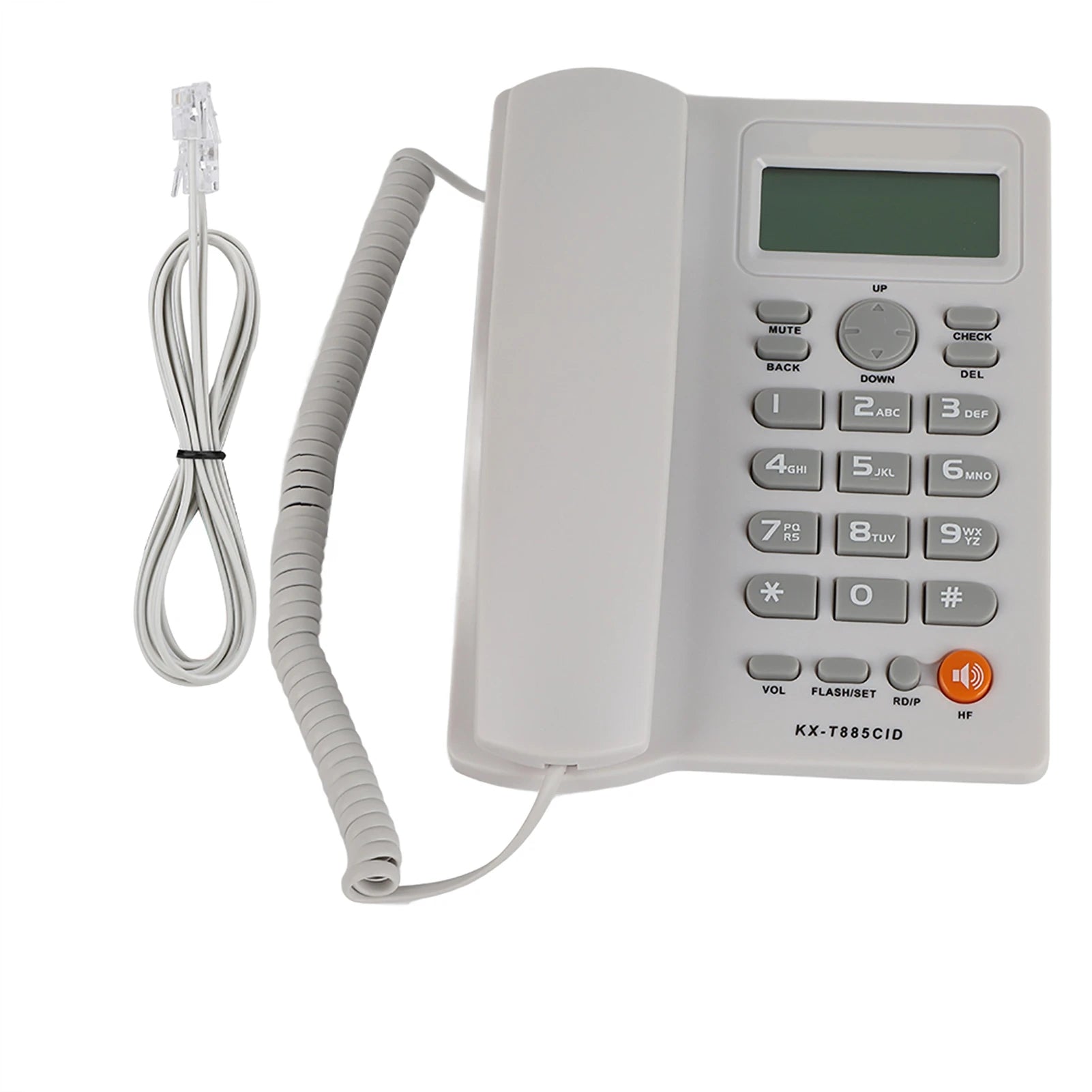 Caller ID Telephone Desktop Corded English Landline Support Handsfree Calling Pause Hold Mute Function for Home Hotel Office