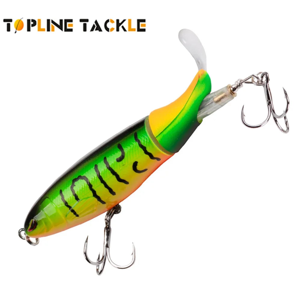 Topline Tackle Whopper Plopper Topwater Fishing Lure 13g15g36g Floating Lure Trolling Crankbait Pike Hard Baits Artificial Baits