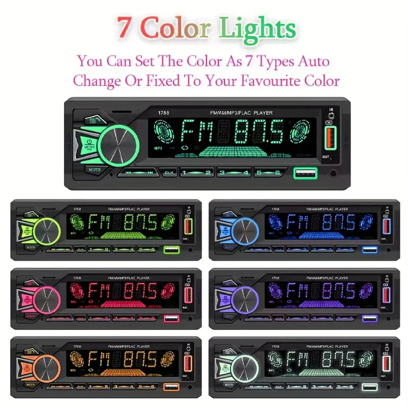 1pc Car Radio Srereo1din Wireless MP3 Player 60Wx4 FM Receiver with Remote Control AUX/USB/TF Card In Dash Kit