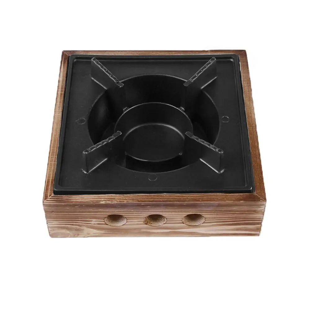 Commercial Wooden Cooking Grills Stove Square Portable Solid Stoves Multi-functional BBQ Cooking Furnace Outdoor