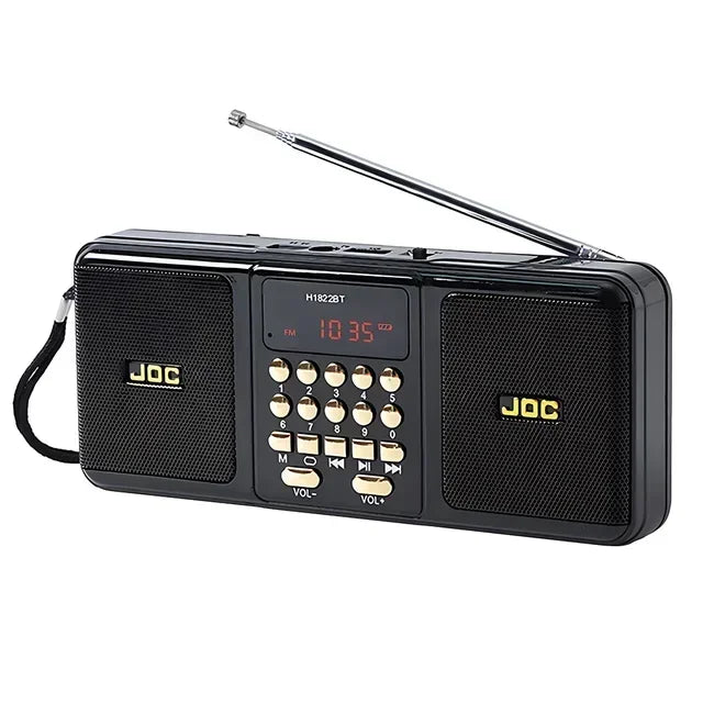 Mini Portable Speaker Radio Handheld Rechargeable Digital FM USB TF MP3 Player Bluetooth Speaker Devices Supplies for Computers