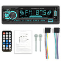 1 Din Car Radio Stereo Bluetooth MP3 Player with Remote Control Hands-free Calls AUX USB TF Card Universal FM Receiver