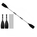 Recreational Aluminum Alloy Kayak Paddles Thicken Anti-twist Design Canoe Oars Detachable Portable Boat Oars Outdoor