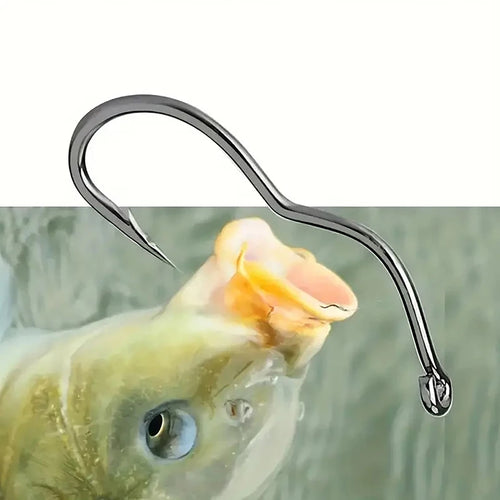 50pcs Premium Fishing Hooks Barbed Design For Anti-Slip & Secure Fish Grip | Reliable For Freshwater And Saltwater Hunting