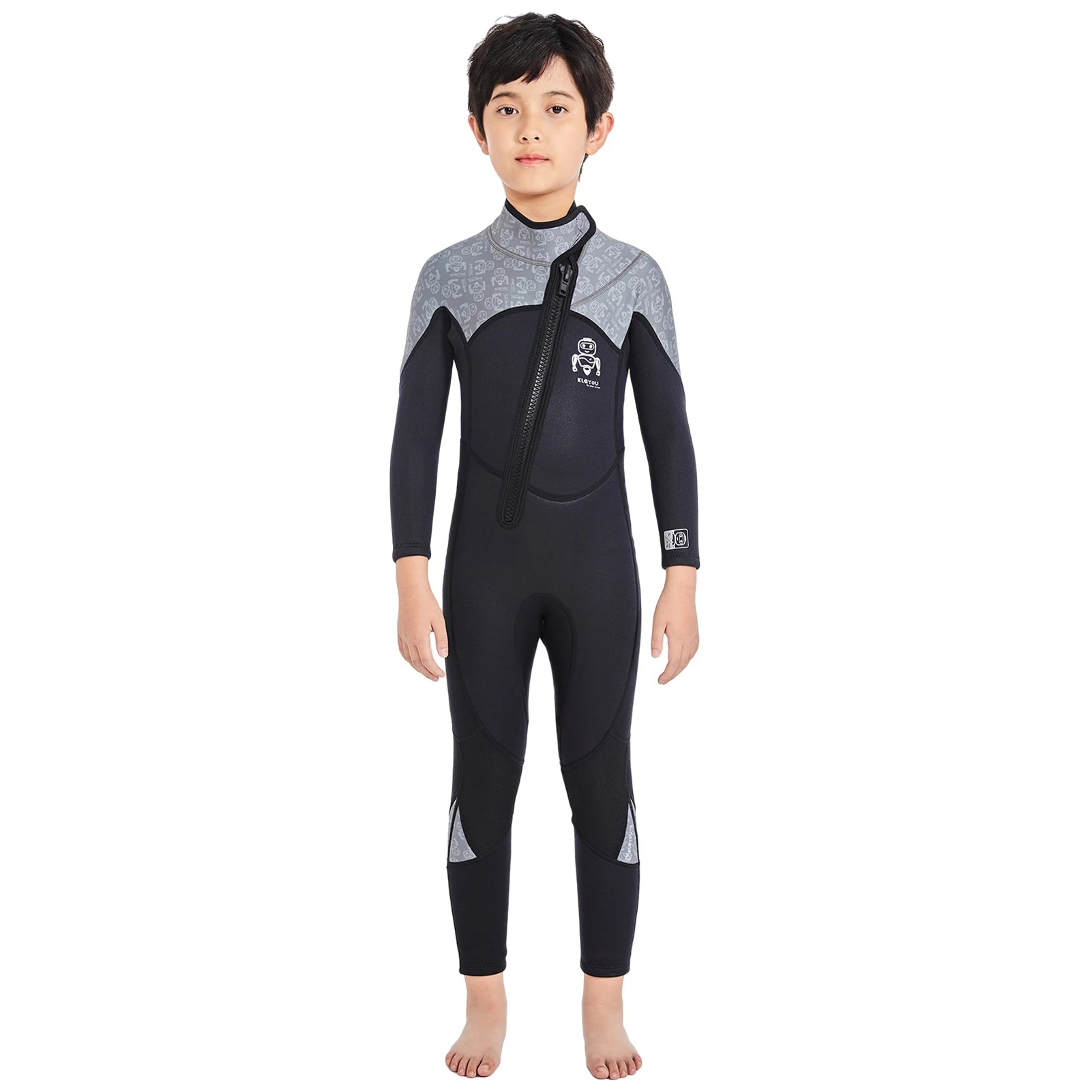 Kids Surfing Wetsuit,Children's Neoprene Thick Swimsuits,Underwater Diving Suits Boys Jellyfish UPF50+ Swimwear Bathing Clothing