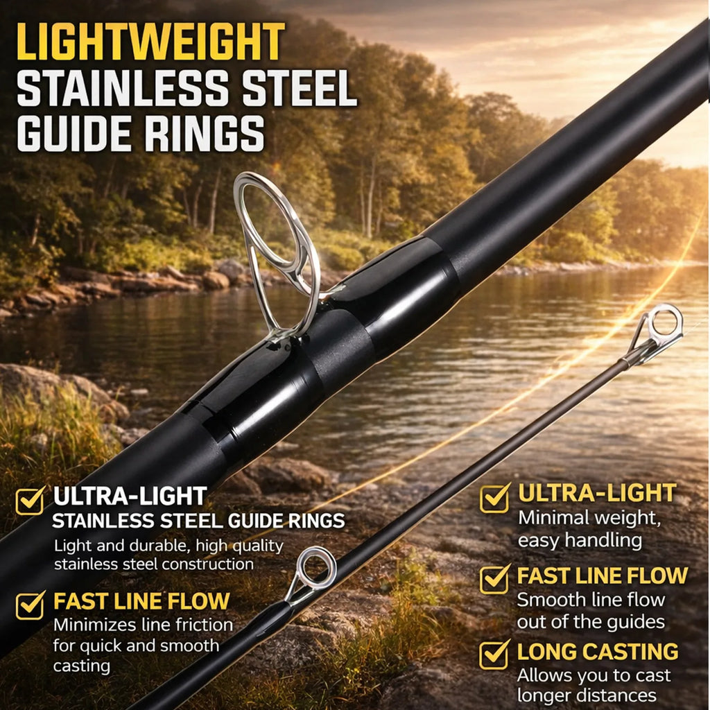 Sougayilang Casting Fishing Rod Reel Combo 6.3:1 Baitcasting Reel 10 Magnetic Brake 7KG Max Drag Portable Fishing Tackle Set