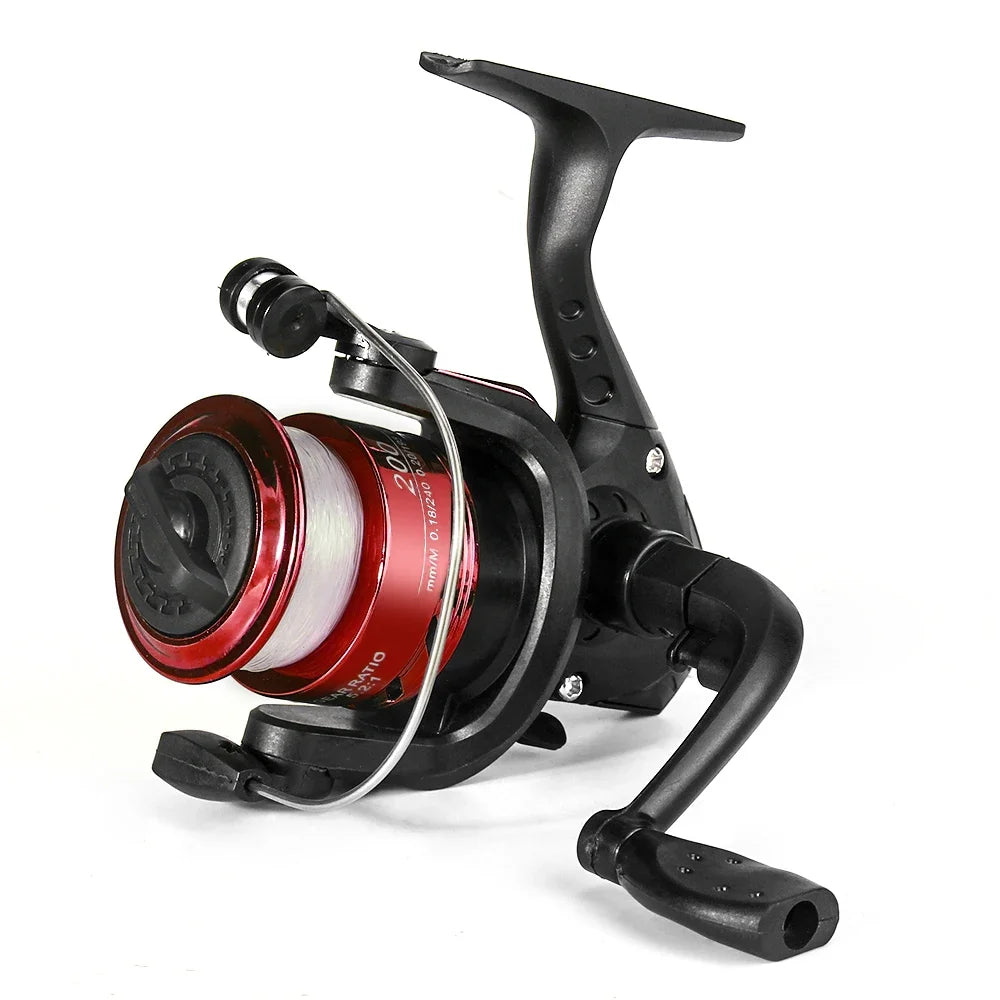 DNDYUJU Spinning Fishing Reel 5.2:1 Wheel Plastics Including Fishing Line Wheel Vessel Bait Casting Flying